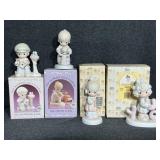Precious Moments Figurines (4) W/Boxes