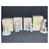 Precious Moments Figurines (4) W/Boxes
