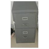 Metal 2 Drawer Filing Cabinet
