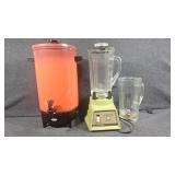 Waring Blender, Percolator (Both Power On)