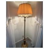 4-Light Brass Floor Lamp