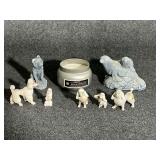 Animal Figurines , Candle Maple &,Cream