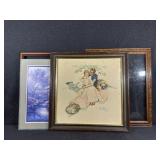 Norman Rockwell Print, Floral Landscape Print