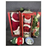 Tote with Christmas Decorations