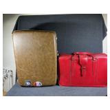 Brown Suitcase , Red Suitcase