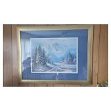 Winter in the Mountains Print by Michaja