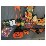 Tub Of Fall & Halloween Decorations