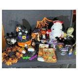 Large Tub Faux Flowers & Halloween, Fall