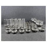 Footed Drinking Glasses(13), Dessert Bowl(12)