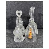 Clear Glass Bells(4)
