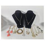 Gold Tone and Beaded Necklaces(11)