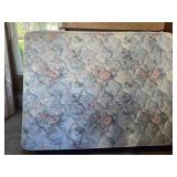 Full Bed Frame with Headboard, Mattress, and Box