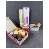 Votive Candles, Tall Candlesticks