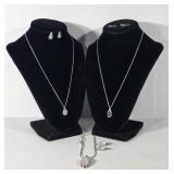 .925 Necklace and Earring Sets(3);
