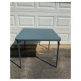 Blue Folding Card Table- No Chairs