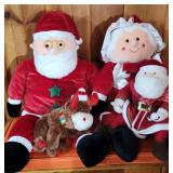 Mr&Mrs Santa Plush Figures.  Raindeer