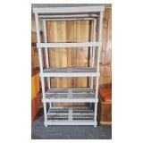 5 Tier Plastic Utility Shelving Unit