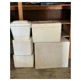 Styrofoam Ice Coolers (6)