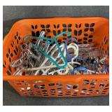 Laundry Baskets Full Of Clothing Hangers