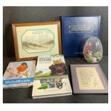 Glass Egg Lamp With Cats, Animal Books (3),