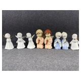 Praying Angel Figurines(4), Kissing Angel