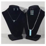 Turquoise Jewelry: Sterling Crushed Turquoise