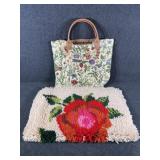 Floral Handbag, Rug