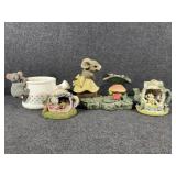 Mouse Flower Pot, Mouse Figurines