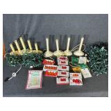 5 Light Electric Window Candelabra, Bulbs,