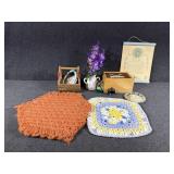 Crochet Hot Pads, Decorative Decor.
