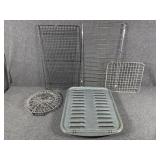Grease pan, cooling racks (6)