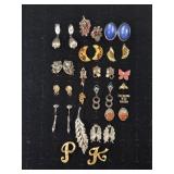 Various Earrings, Pins