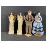 Angel Decor, Porcelain Head Dolls(2)