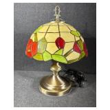 Table Lamp with Plastic Lamp Shade
