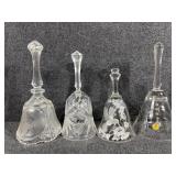 Clear Glass Bells(4)