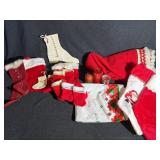 Stockings, Candles,Tree Skirt, Plastic Lg Gift Bag
