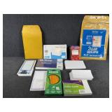 Envelopes, Small Composition Books, Index Cards