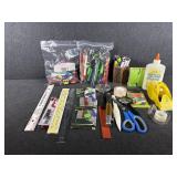 Pens, Rulers, Tape Strip