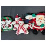 Musical Plush Bears, Santa & Snowman