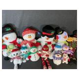 Plush Snowmen Sizes Vary