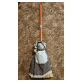 Vintage Handmade Fabric Mouse Broom Decoration