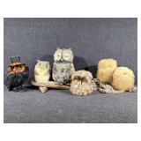 Fluffy Owl Figurines