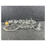 Imperial Candlewick Lemon Tray, Candy Dish, Basket