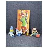Glass Clown, Paper Mache Clown, Clown Wall Art