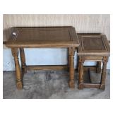 2 Small Wooden End Tables