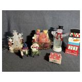 Frosted Cranberry Gift St, Acrylic Snowmen,