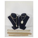 Gold Tone Necklaces(6)
