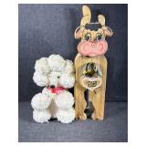 Wooden Cow Toilet Paper Holder, Poodle Toilet