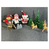Yarn Christmas Bear, Russ Snowman (2, One Burnt
