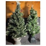 Fiber Optic Tree W/Mini Ornaments, Fiber Optic